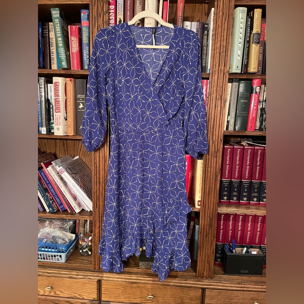 Tracy Reese Blue V-Neck dress
